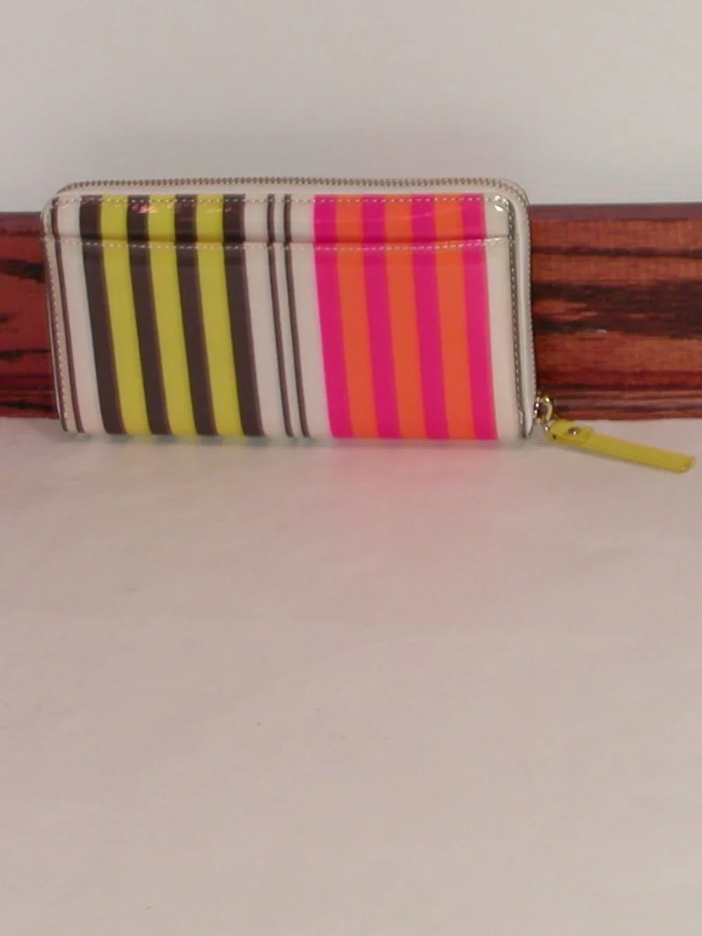 Kate Spade Daycation Neda Multi-colored Vertical Striped Zip Wallet